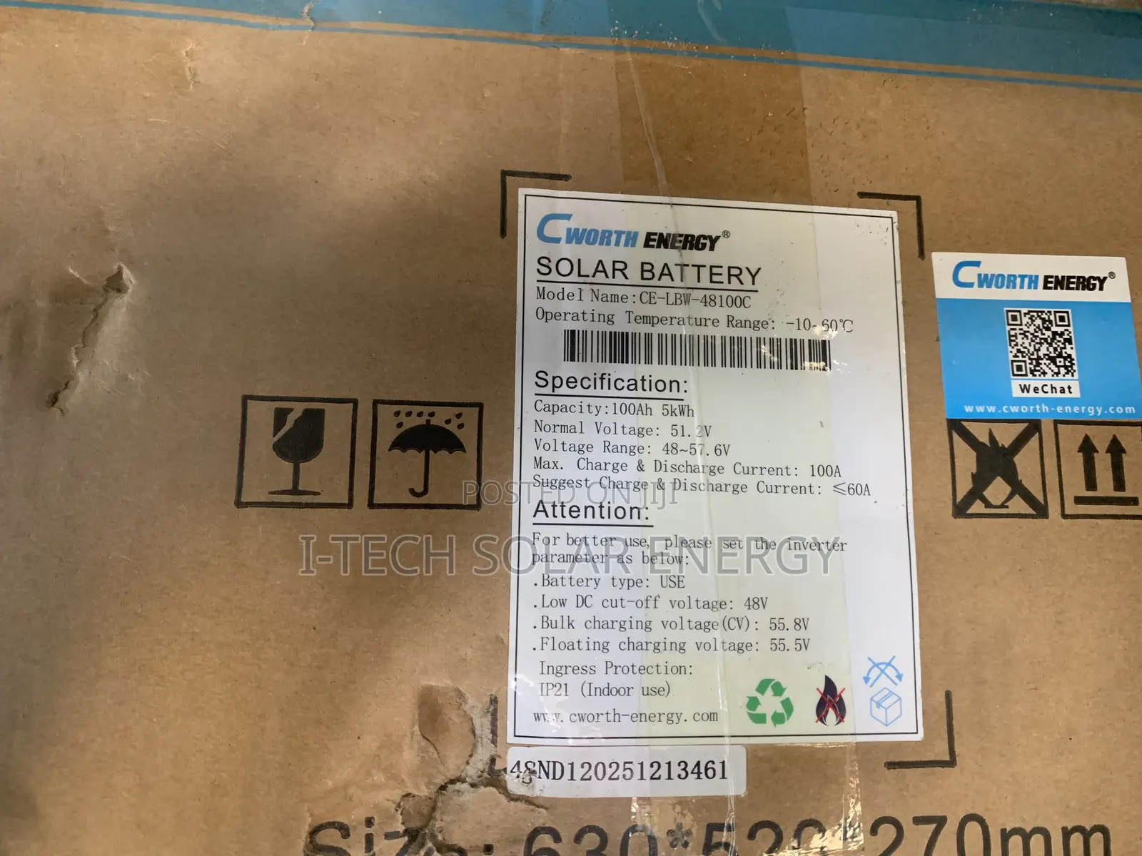 5kwh Cworth Lithium Battery