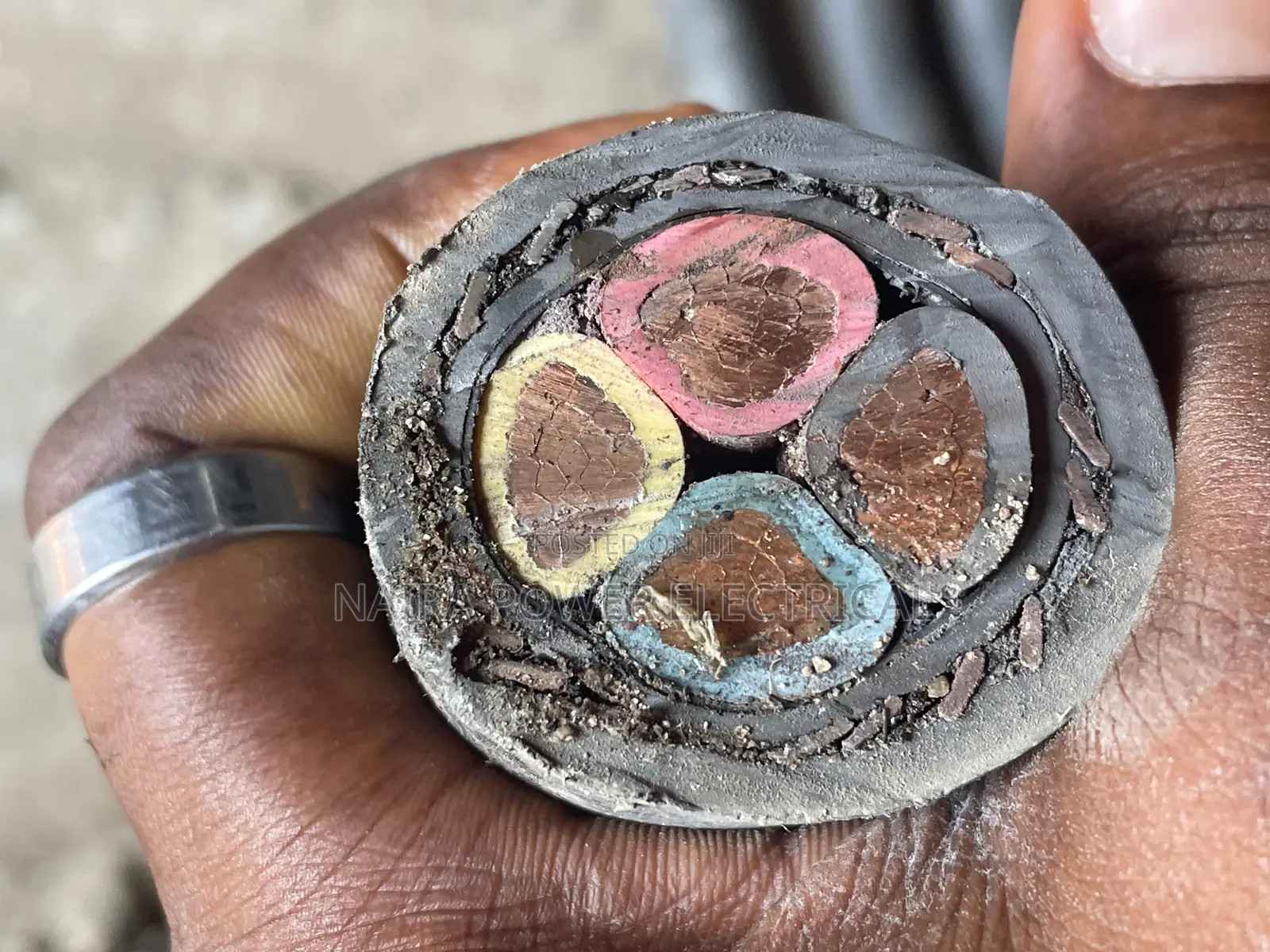 95mm 4core Armored Cable Kabel Metal