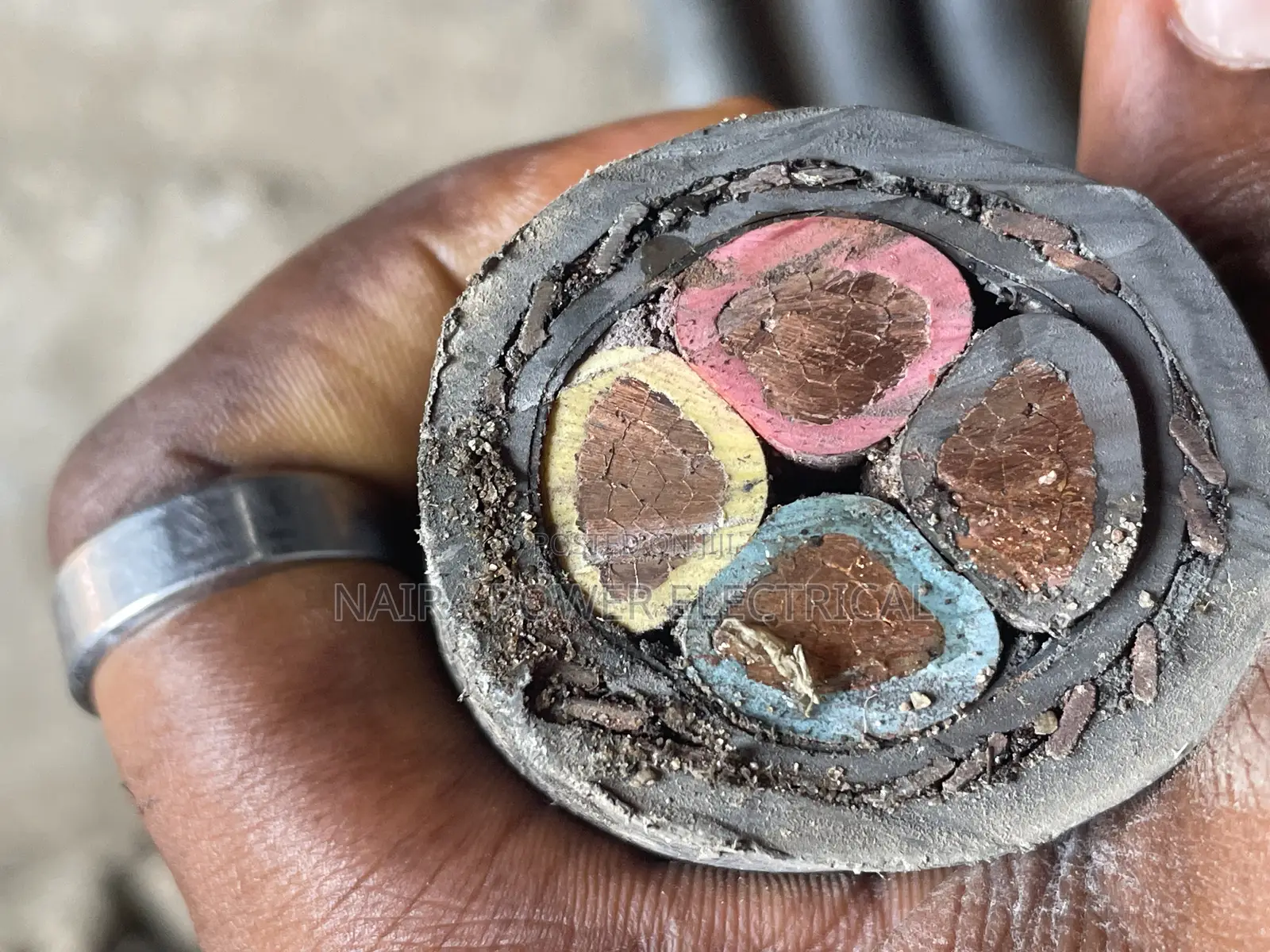 95mm 4core Armored Cable Kabel Metal