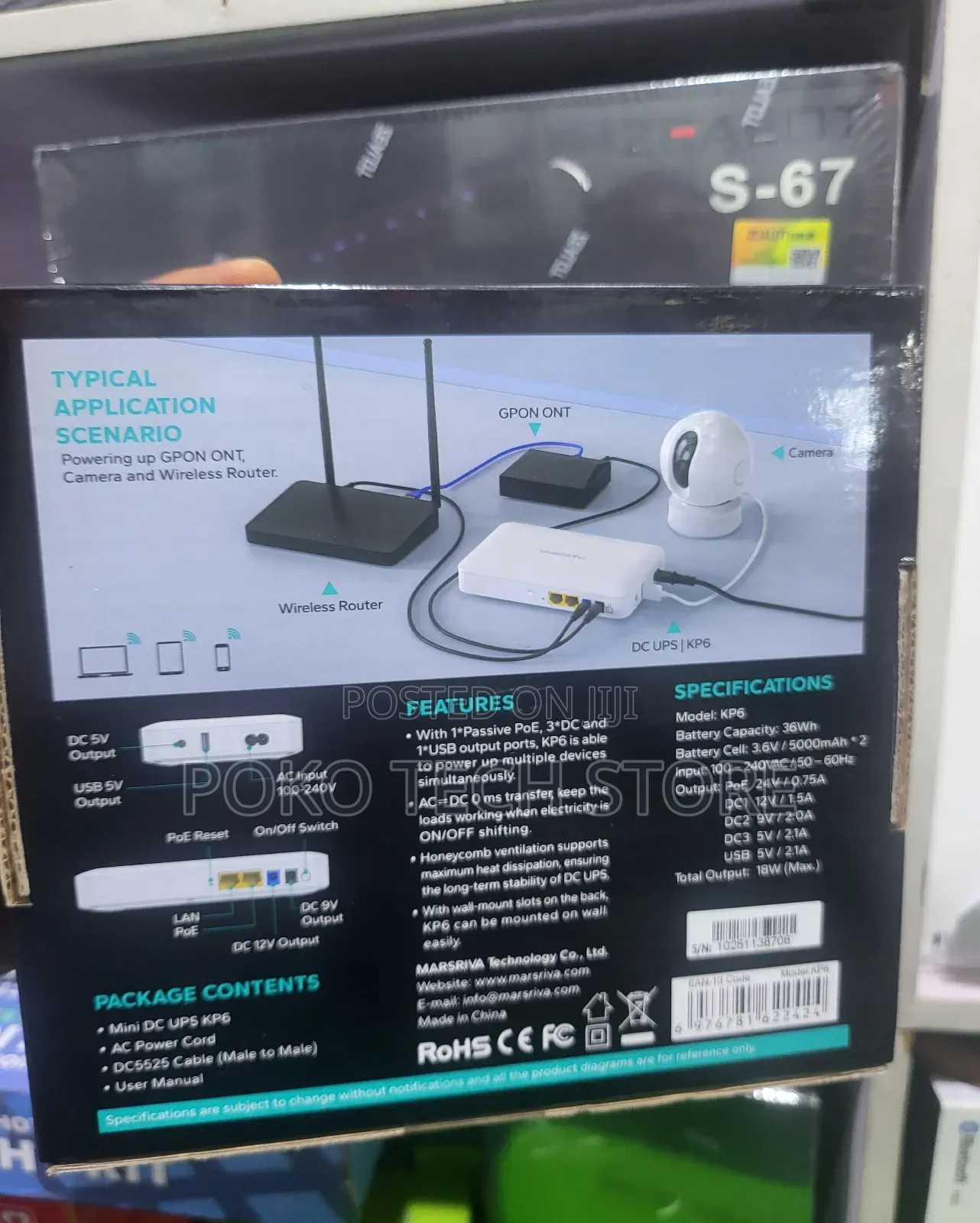Marsriva Smart Mini Dc Ups