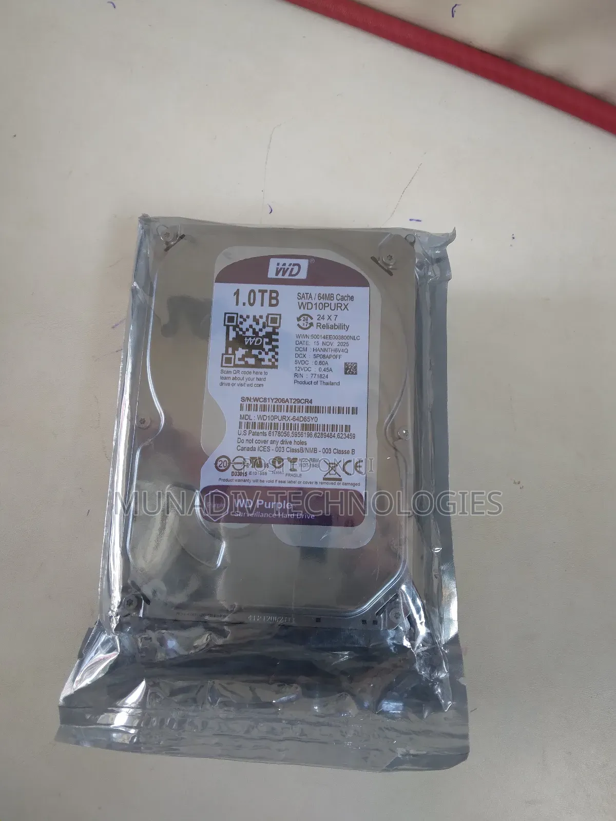 Wd 1tb Purple Surveillance Hard Drive