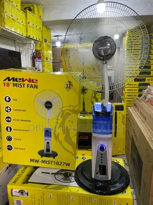 Mewe Rechargeable A.C Fan 18" Mw-mist1827w Set