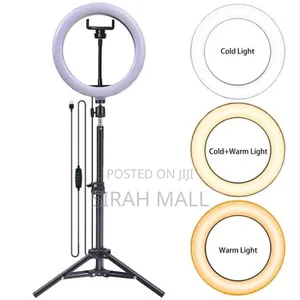 Led Lighting 10 Inches Automatic Ringlight With Stand Phone Holder