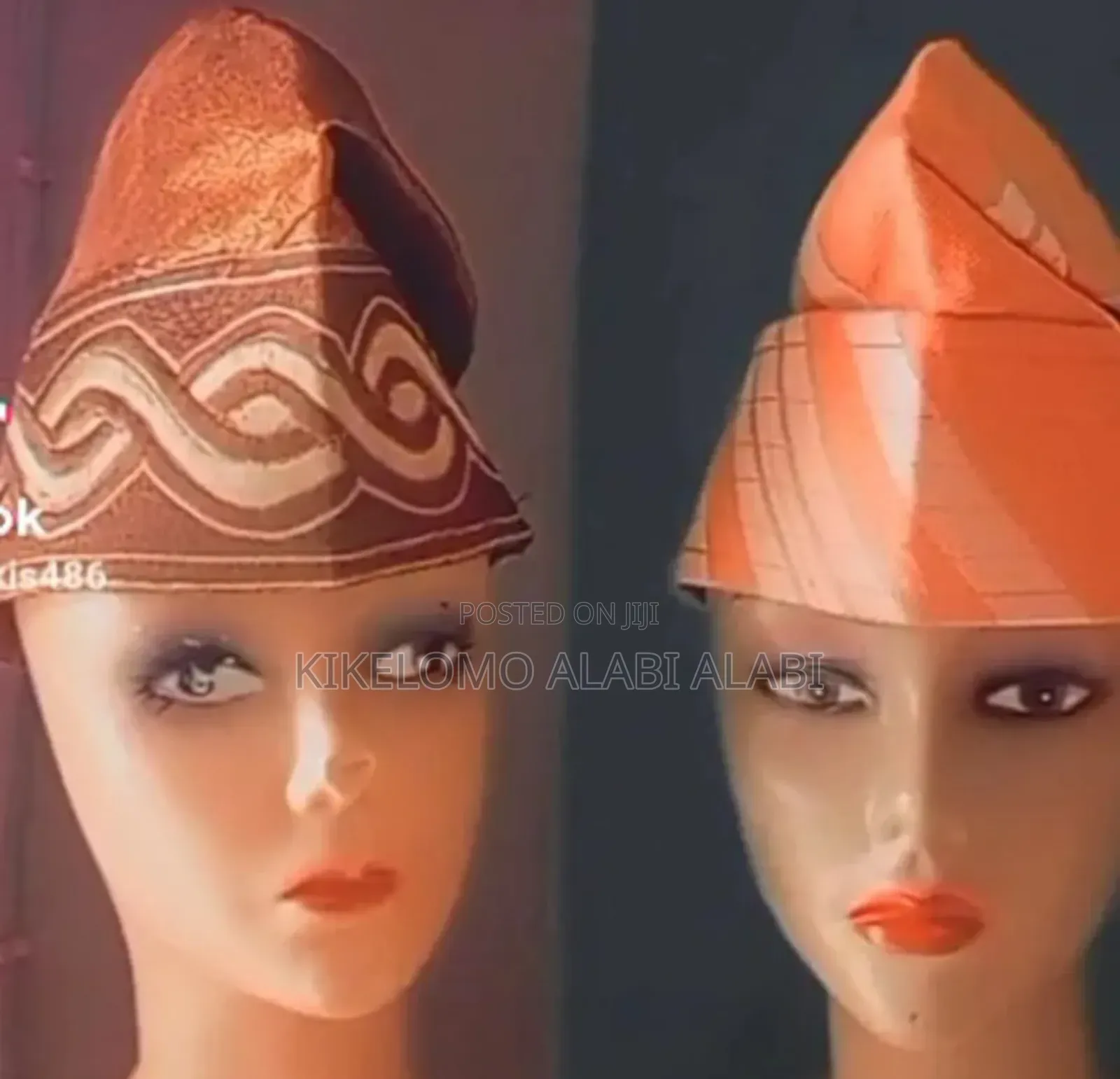 Ready to Wear Gele and Cap for Outing