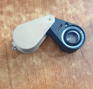 Rechargeable Uv / Led Flashlight Hand Lens With Case