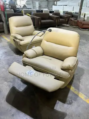 Luxury Power Recliner Chair With Footrest – Leather Lounge Seat
