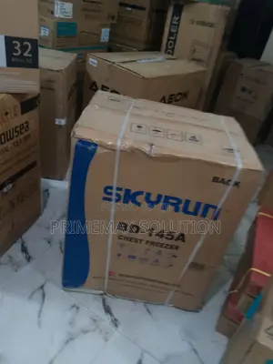 Skyrun 145l Chest Freezer Bd-145a Grey – Ideal for Home Business