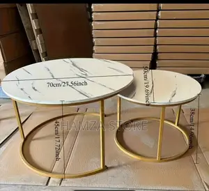 2pcs Faux Marble Center Table