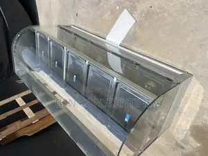 5 Plates Foreign Curved Glass Bain Marie ( Up and Down )