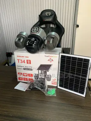 Excellent View T34 Solar Triple Lens Camera Outdoor Solar PTZ