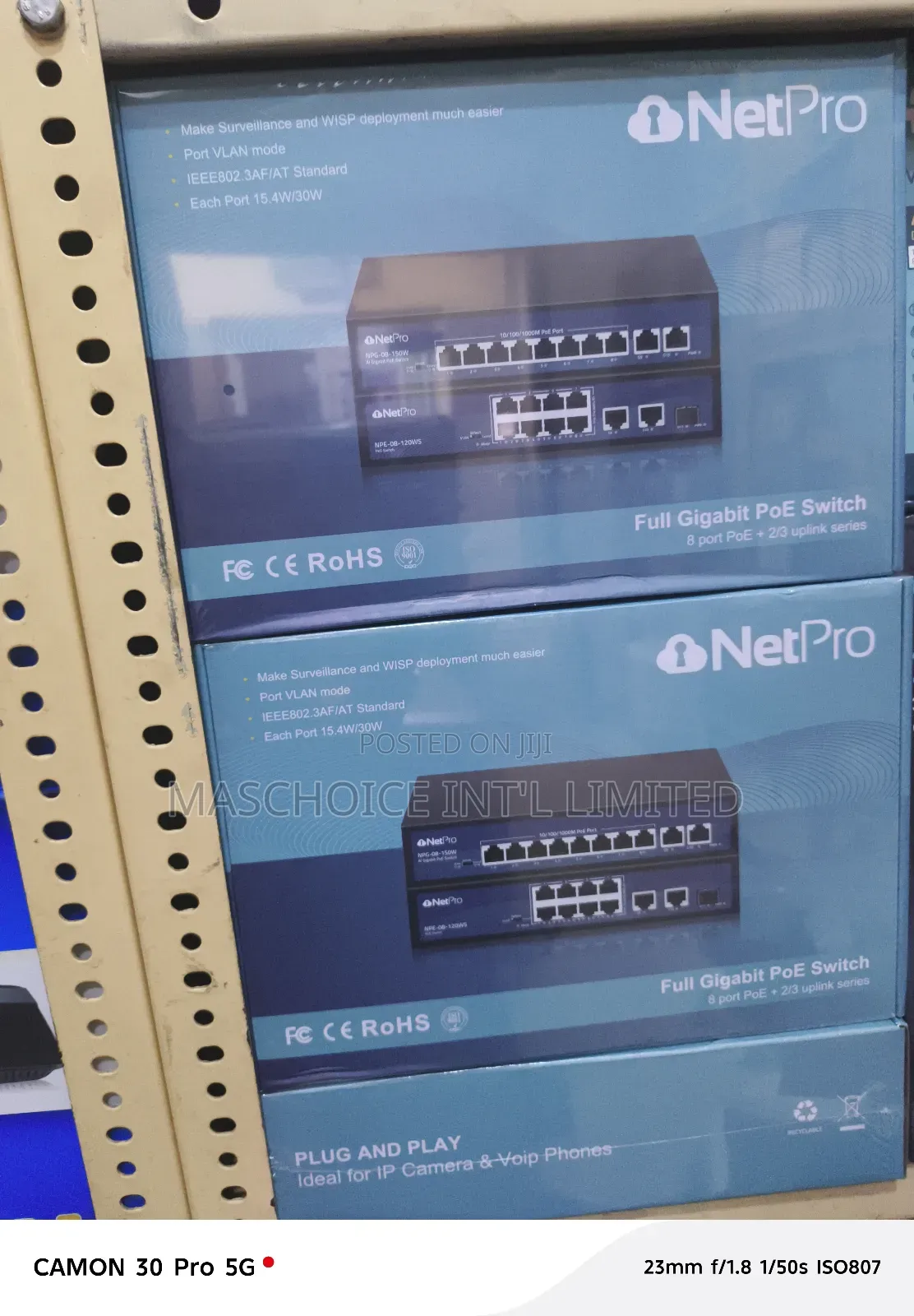 Netpro 8-Port Gigabit Poe With Ethernet Uplink - Maschoice Int'l ...
