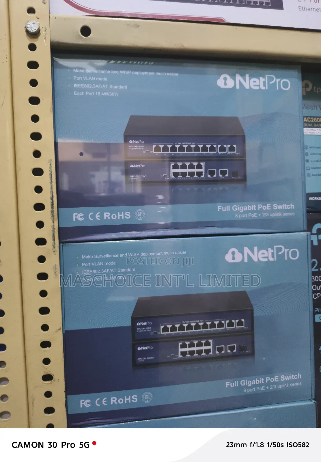 Netpro 8-Port Gigabit Poe With Ethernet Uplink - Maschoice Int'l ...