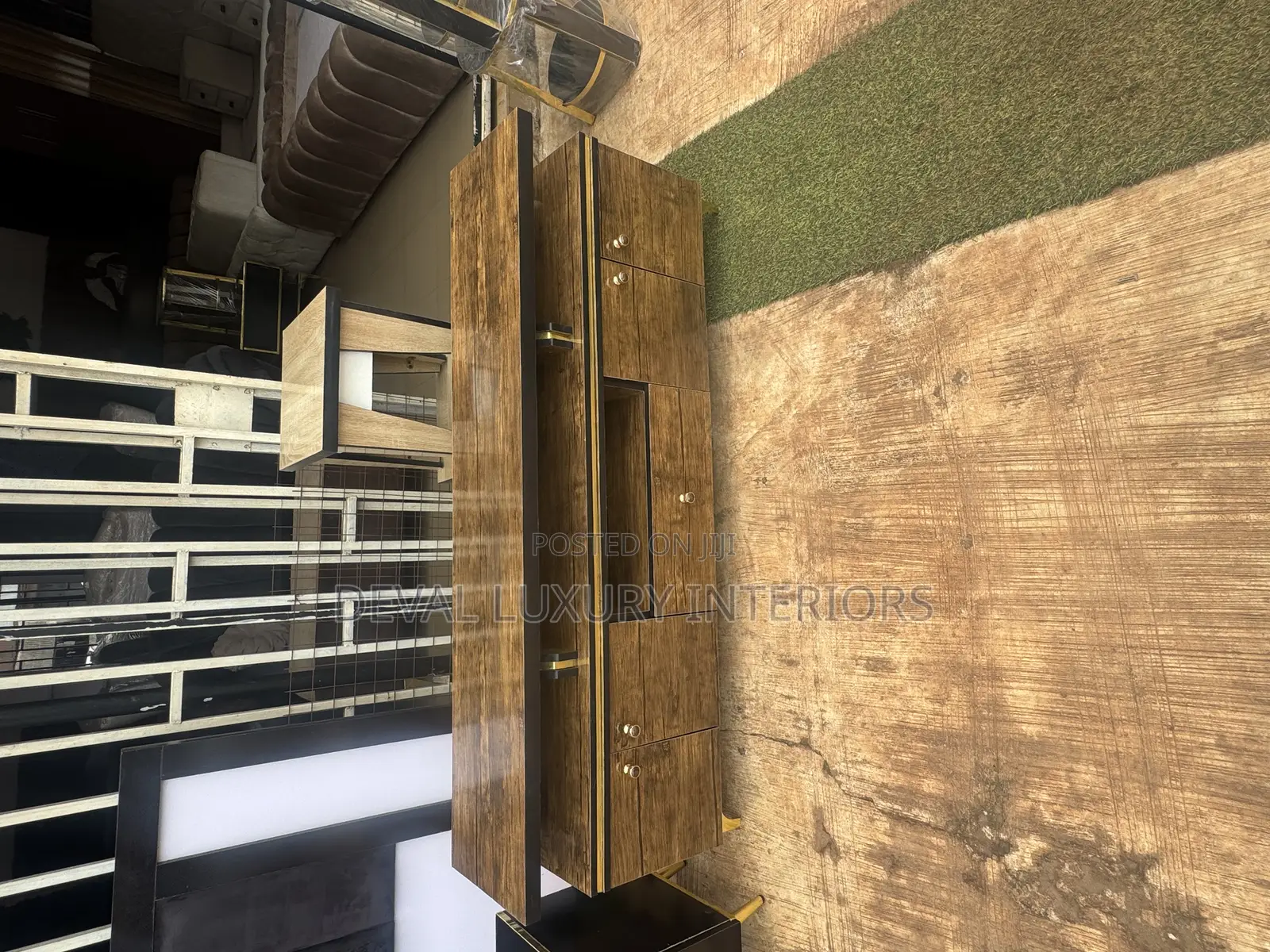 Tv Shelf With Golden Legs
