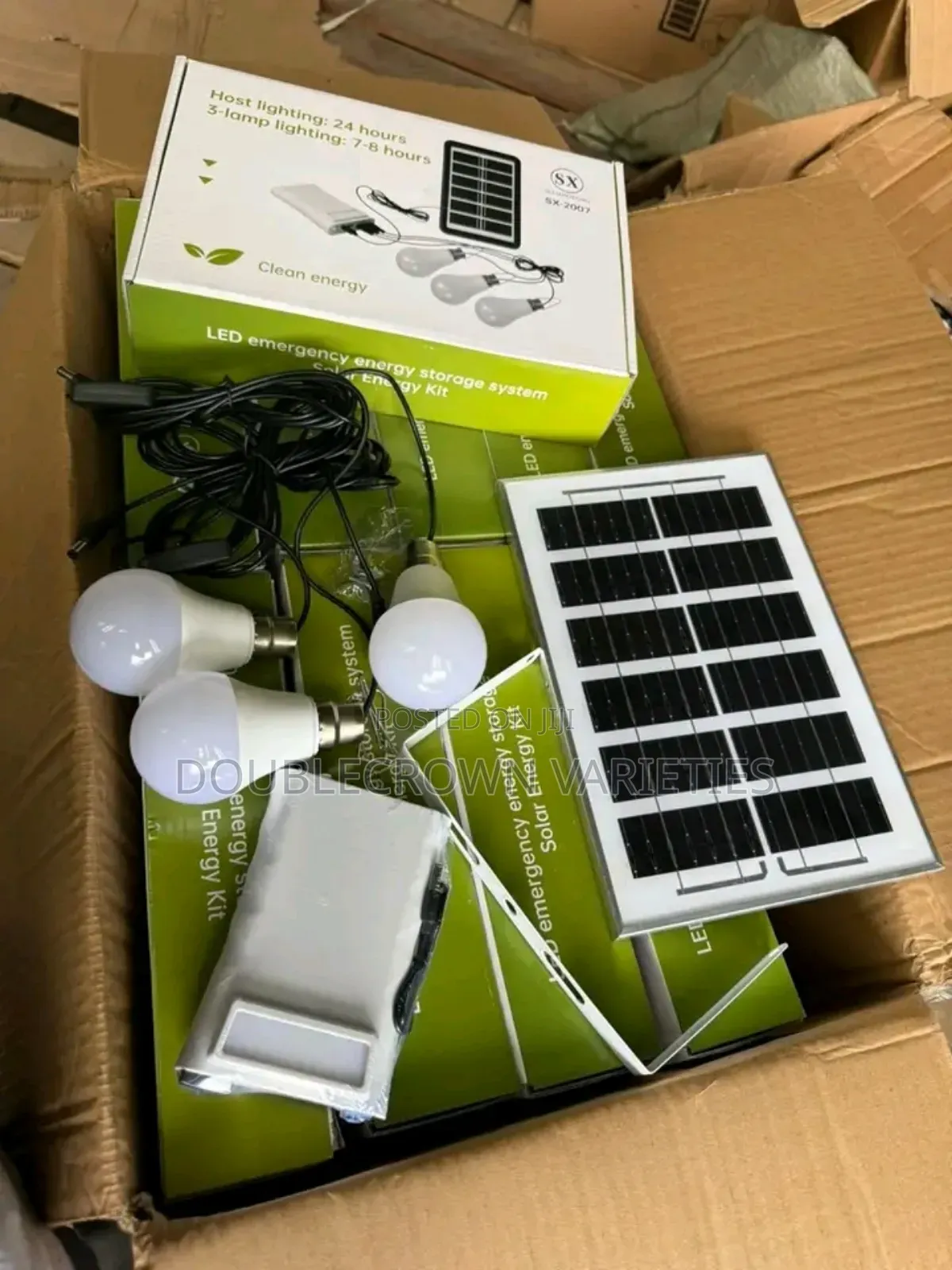 Solar Bulbs With Power Bank and Panel