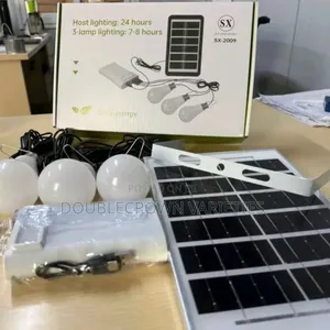 Solar Bulbs With Power Bank and Panel