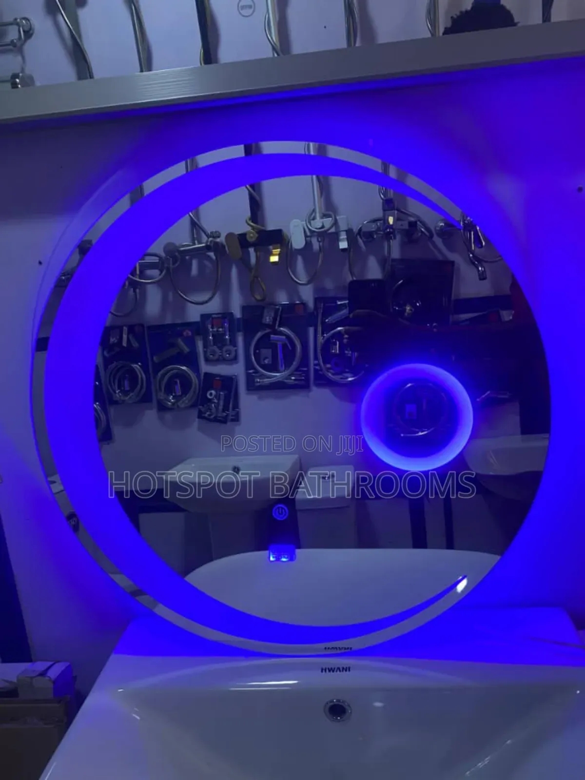 Modern Round Led Bathroom Mirror With Led Light