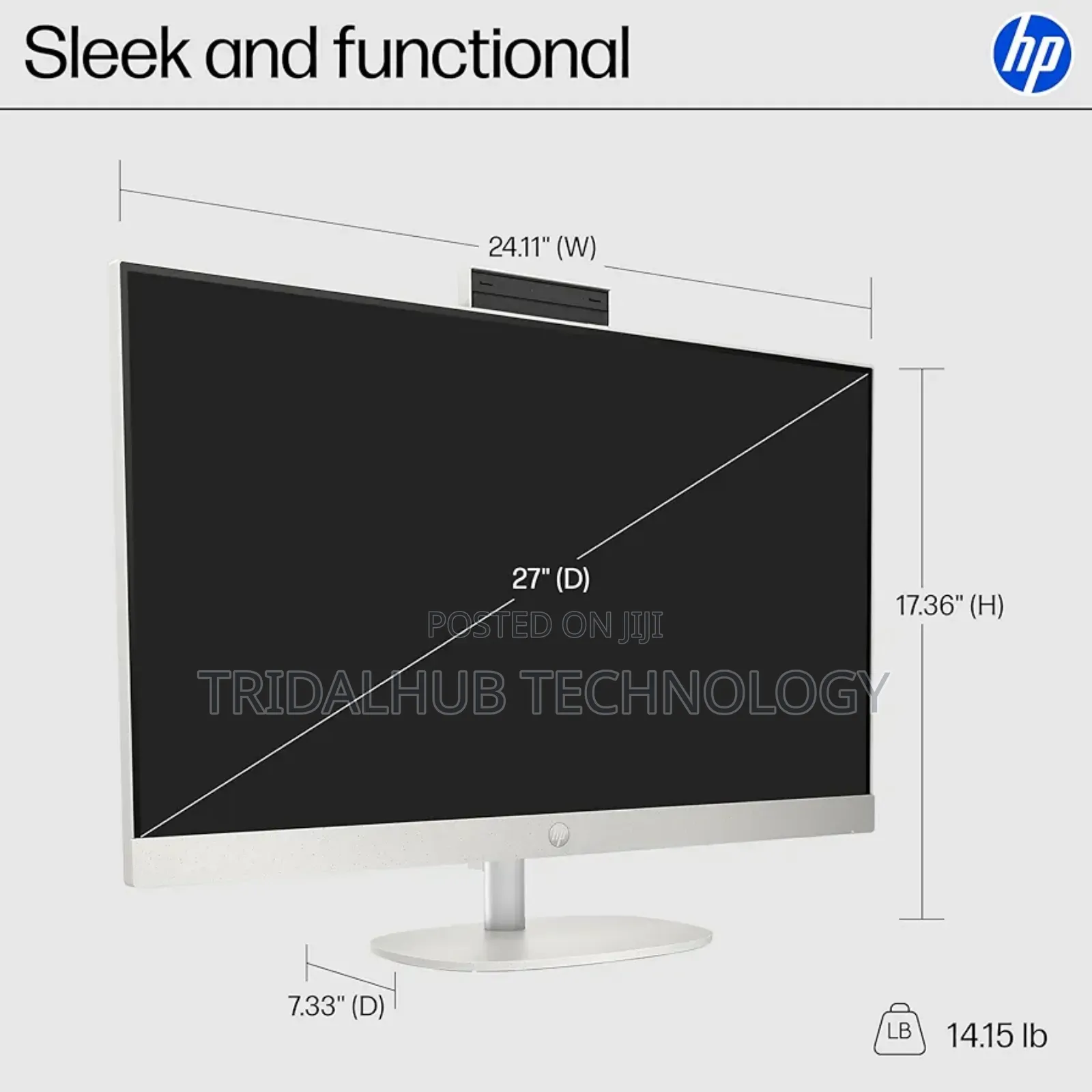 New Desktop Computer HP AiO 27 16GB Intel Core Ultra 5 SSD 512GB