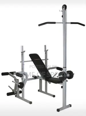 Weight Bench With Chest Push/Latt Pull