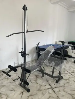 Weight Bench With Chest Push/Latt Pull