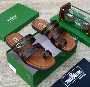 Mister Leather Toe Palm Slippers