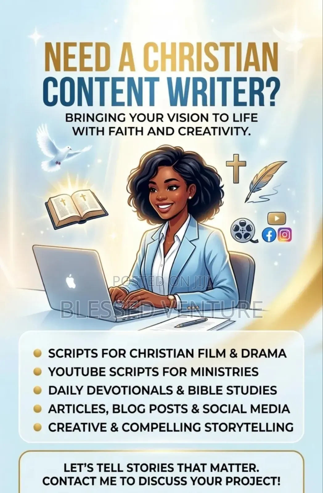 Christian Writer / Christian Script Writer
