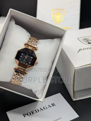 Poedagar Ladies Watch in Beautiful Rosegold Steel Chain