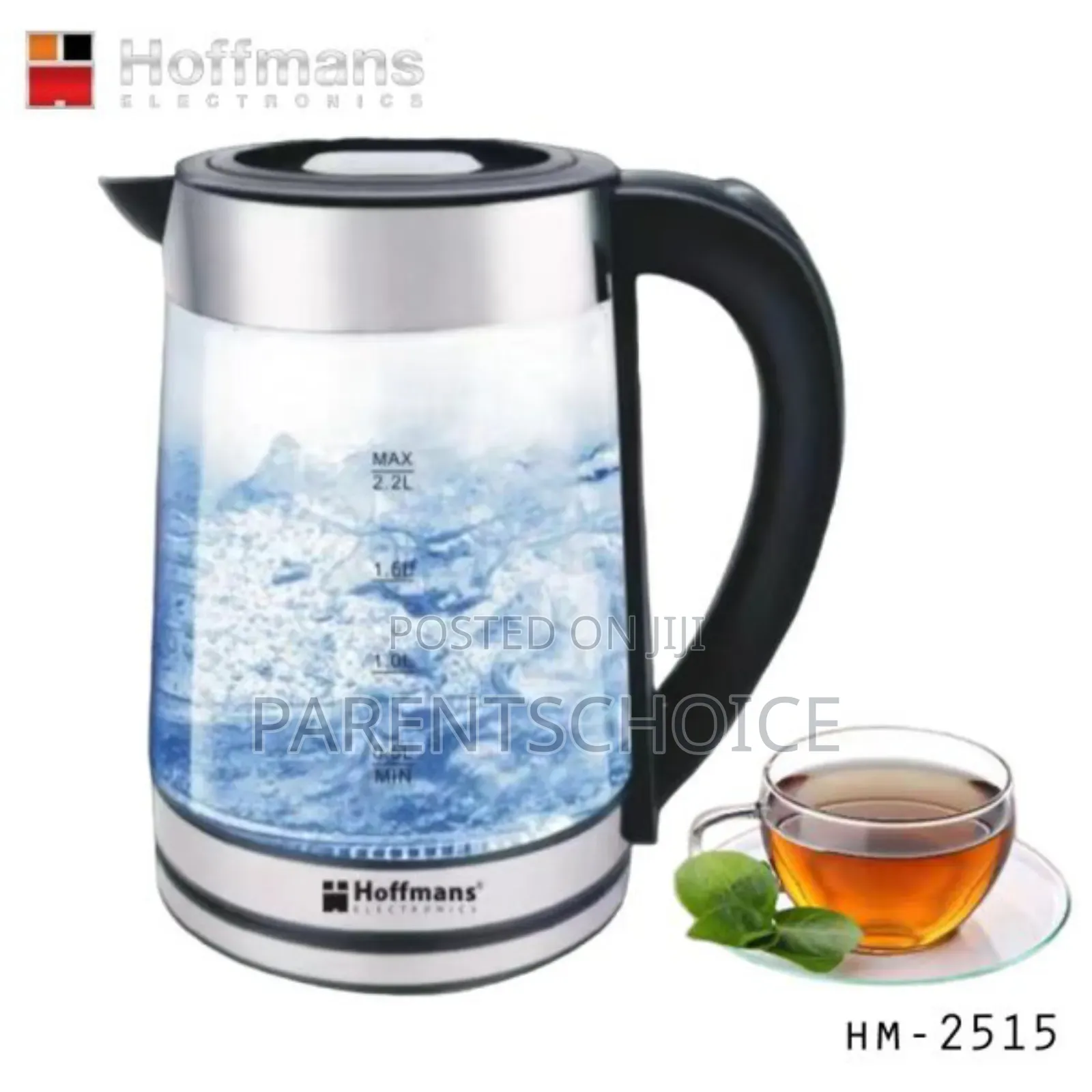 Hoffmans Hm-2515, Electric Kettle, 2.2ltr, 2000watt
