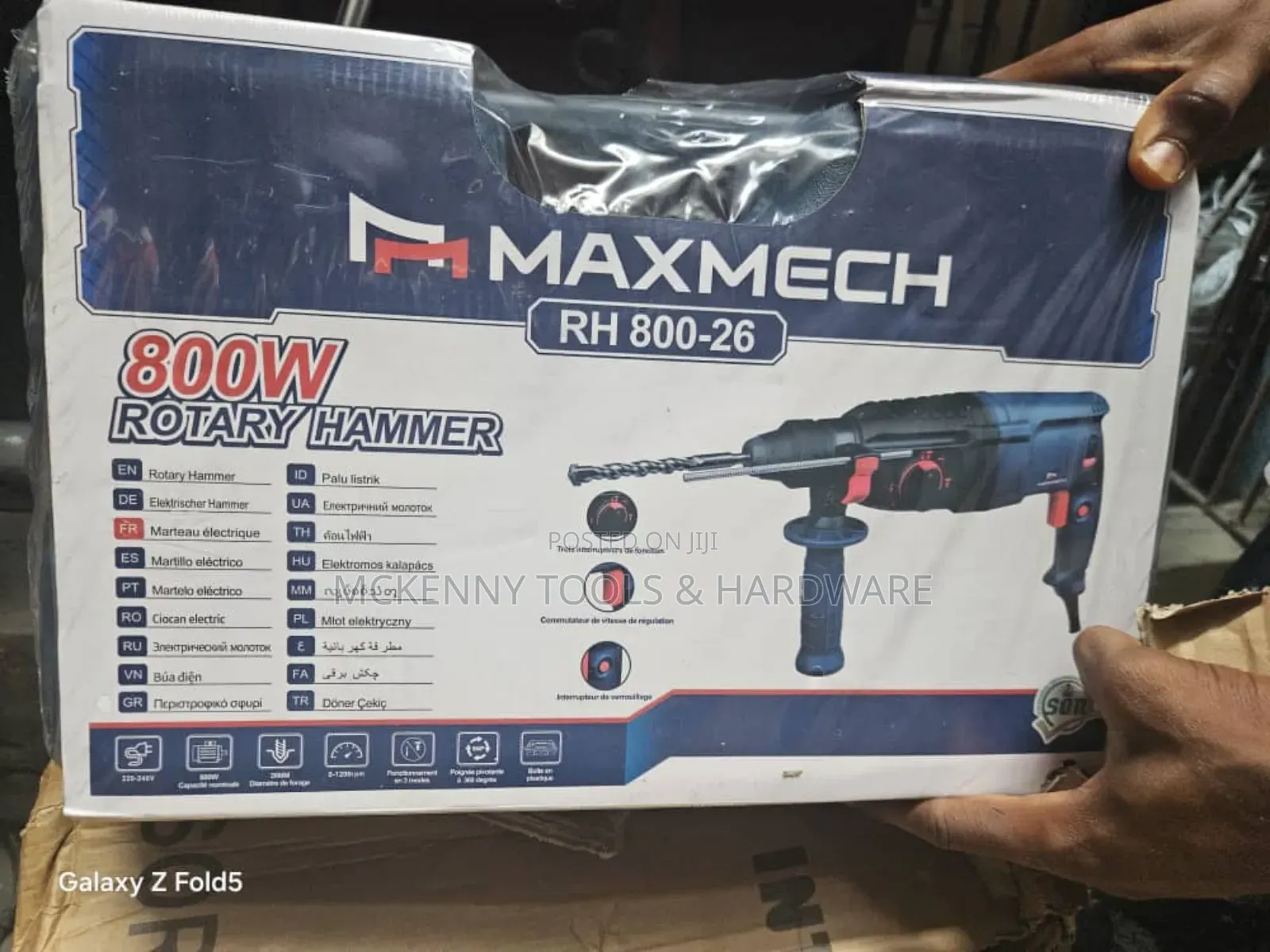 Maxmech 800w Rotary Hammer Drill (Rh 800-26)