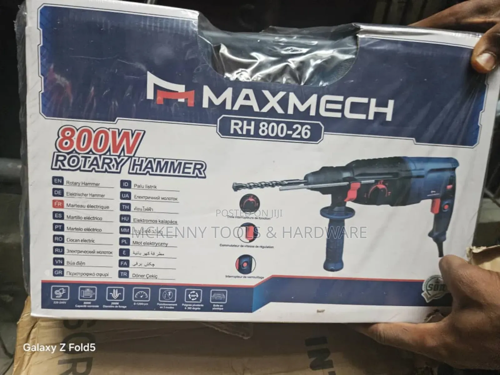 Maxmech 800w Rotary Hammer Drill (Rh 800-26)