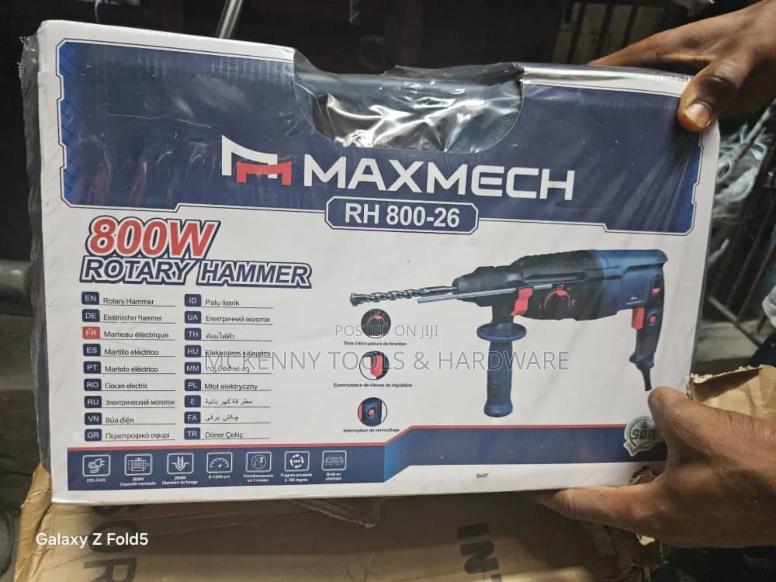 Maxmech 800w Rotary Hammer Drill (Rh 800-26)