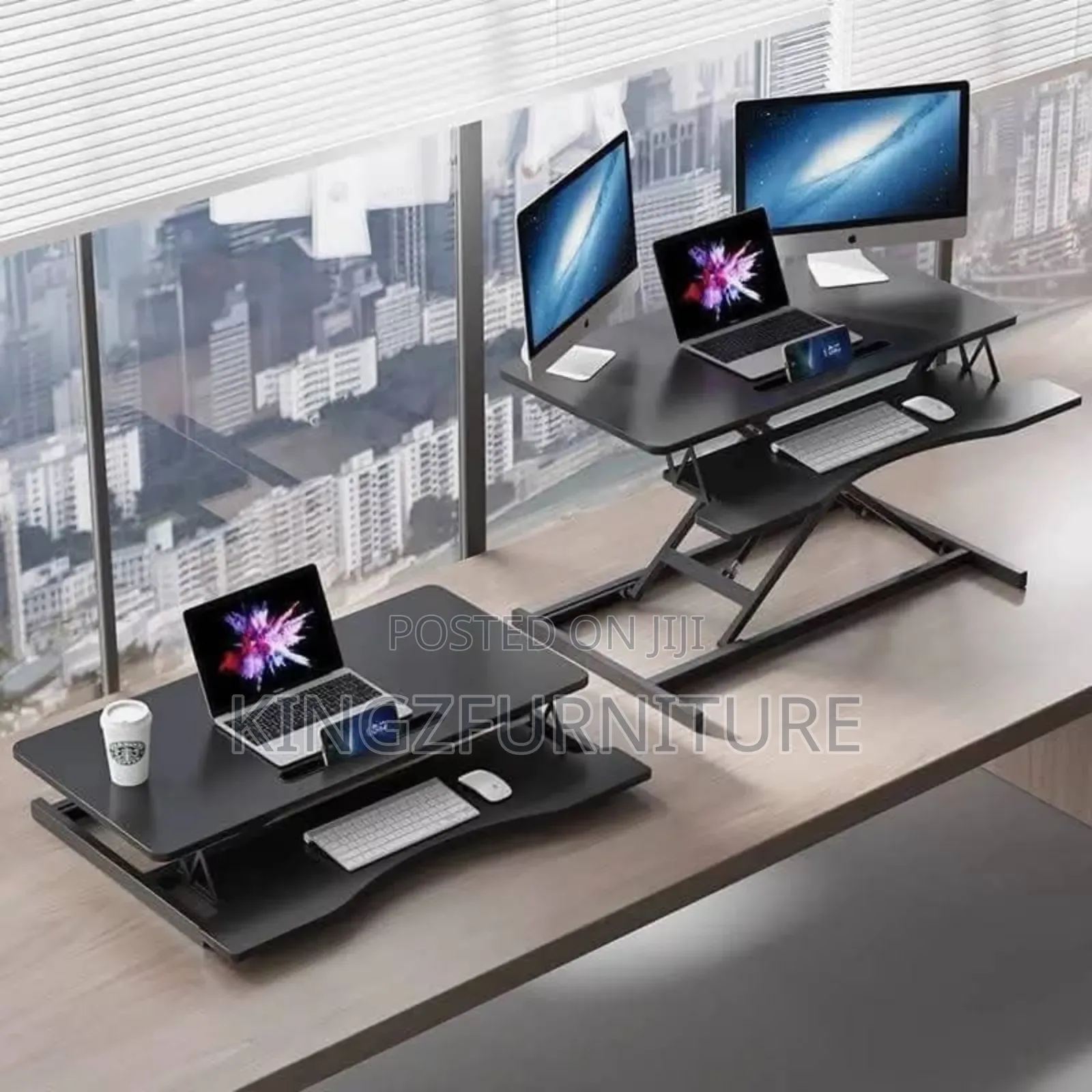 Adjustable Height Sit-to-Stand Desk Converter,
