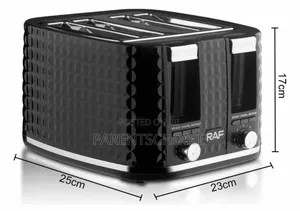 Raf 4-Slice Electric Bread Toaster