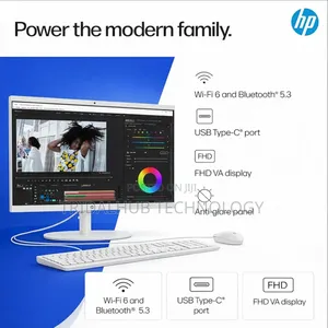 New Desktop Computer HP AiO 22 8GB Intel Core i3 SSD 512GB