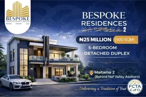 500sqm at Maitama 2 for 5 Bedroom Fully Detached Duplex