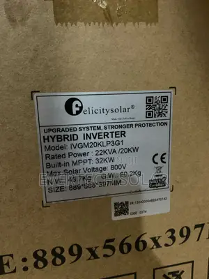 Felicity 20kva 3phase 48v Hybrid Inverter System With 4 Pv