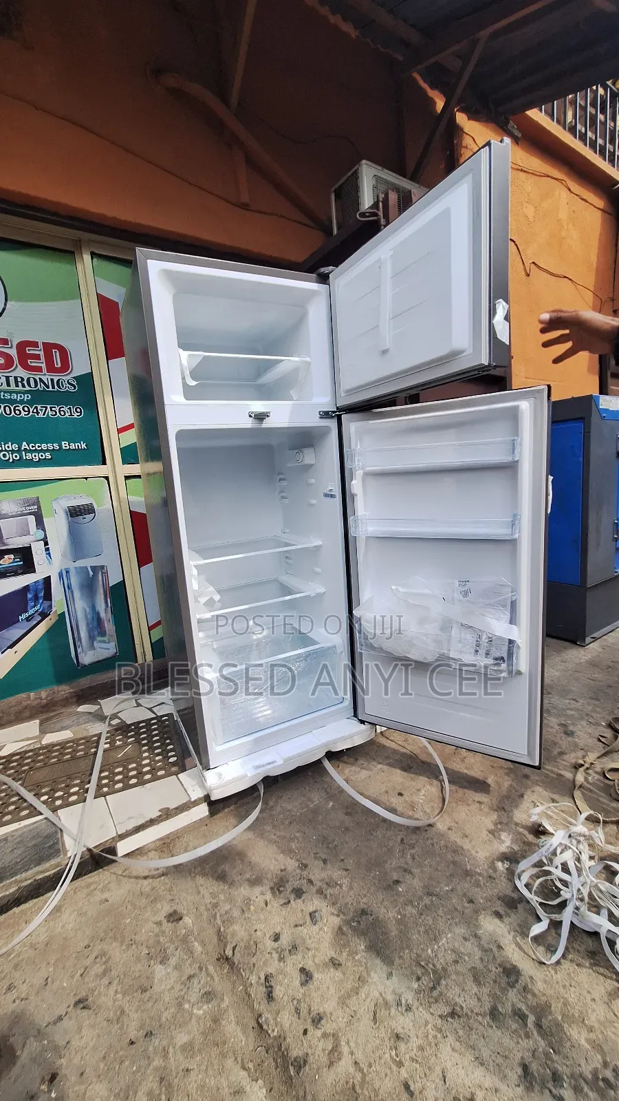New Hisense Double Door Refrigerator 205l With Key