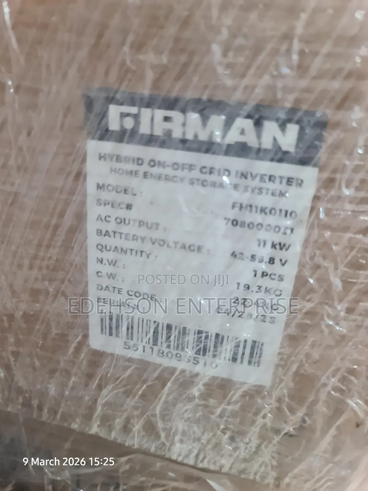 Firman 11kva Inverter Hybrid