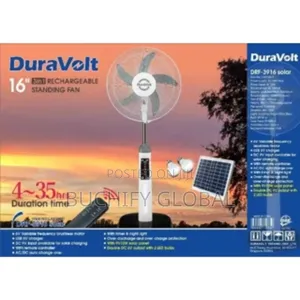 Duravolt Rechargeable Fan 16 Inches