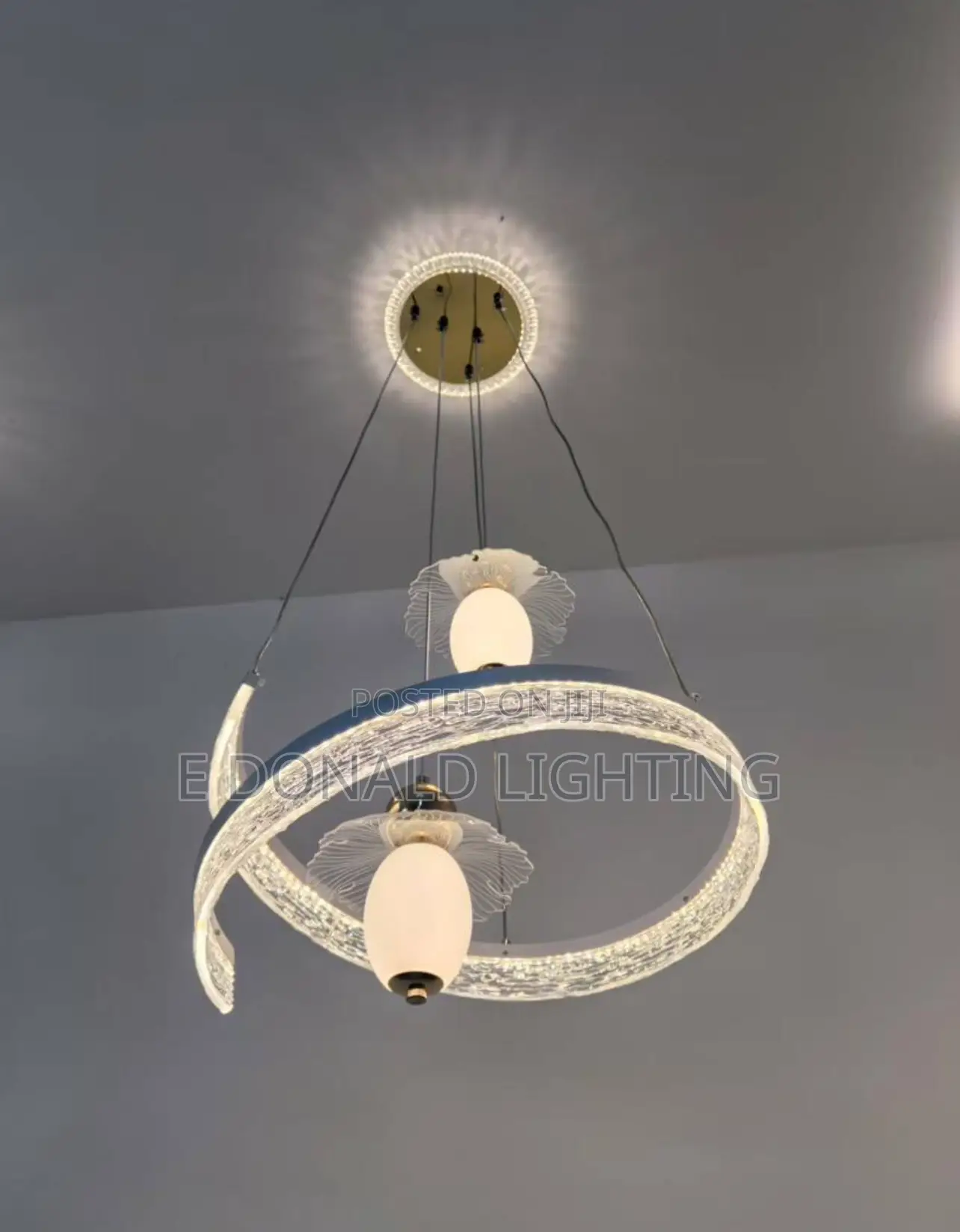 Led 2 Drop Chandelier