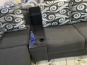 Stylish Black Corner (L-shape) Unit Design