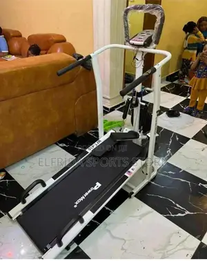 4-In1 Manual Treadmill –With Ministepper, Body Twister Push Up Assis