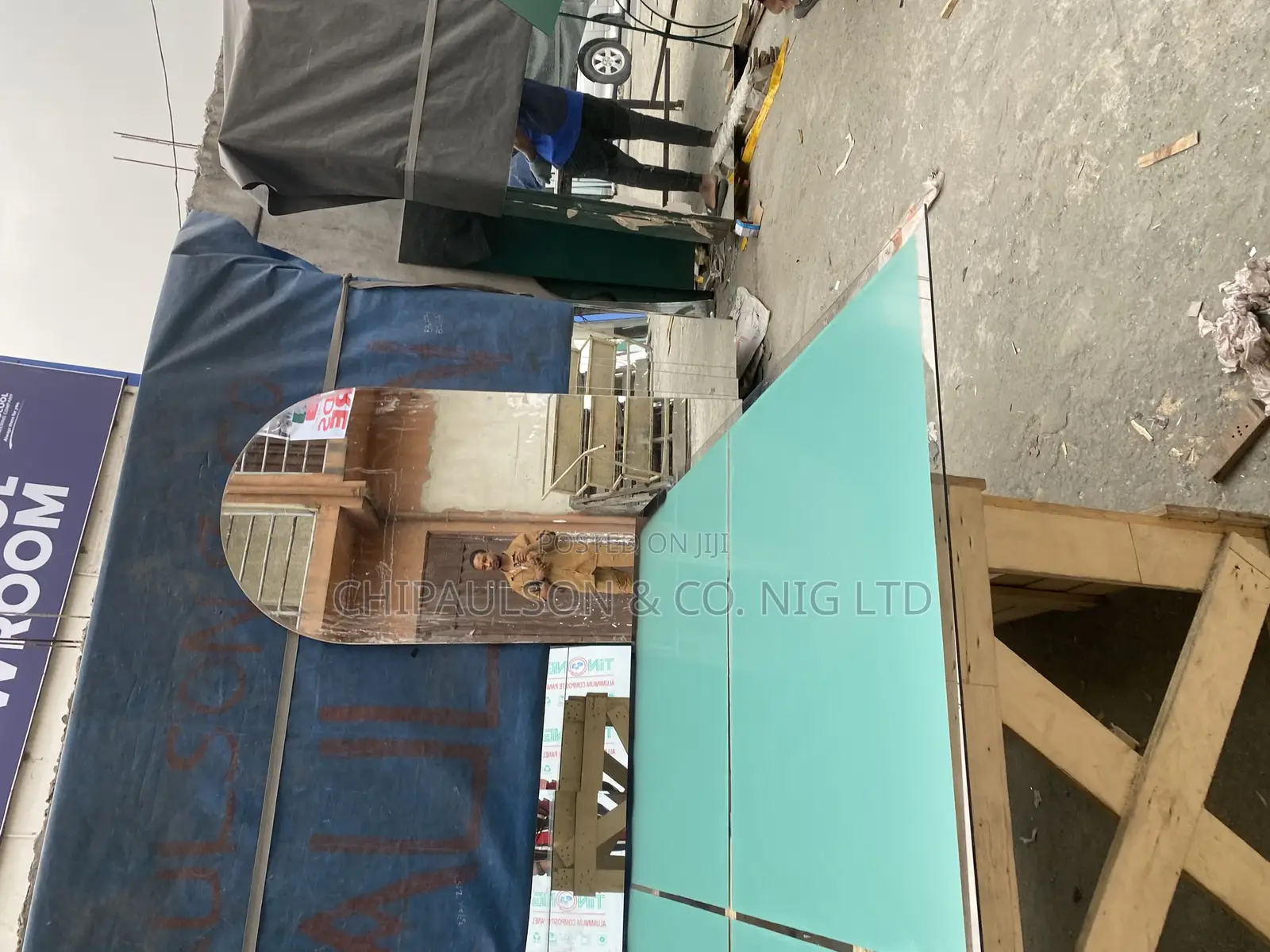 Aluminum Dressing Mirror