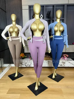 Women 2-Piece Gym Set – Leggings Zip Jacket
