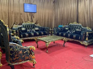 Luxury Royal Sofa and Centre Table Set-Complete Living Room Furniture