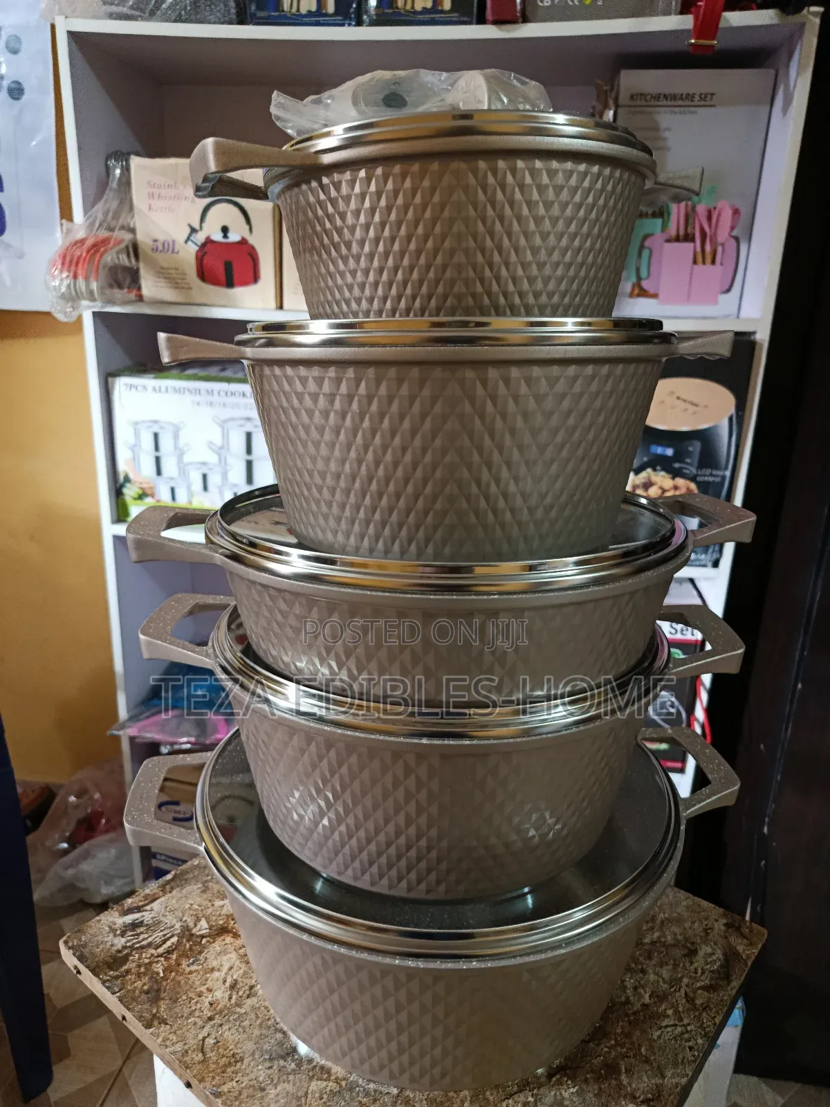 Hk Granite 10 Piece Pot Set
