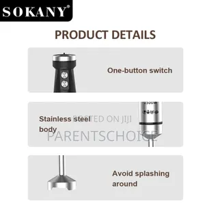 Sokany 1500w High Power Hand Blender With 20-Speed Stepless Control