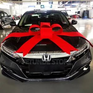 Round Red Felt Car Ribbon