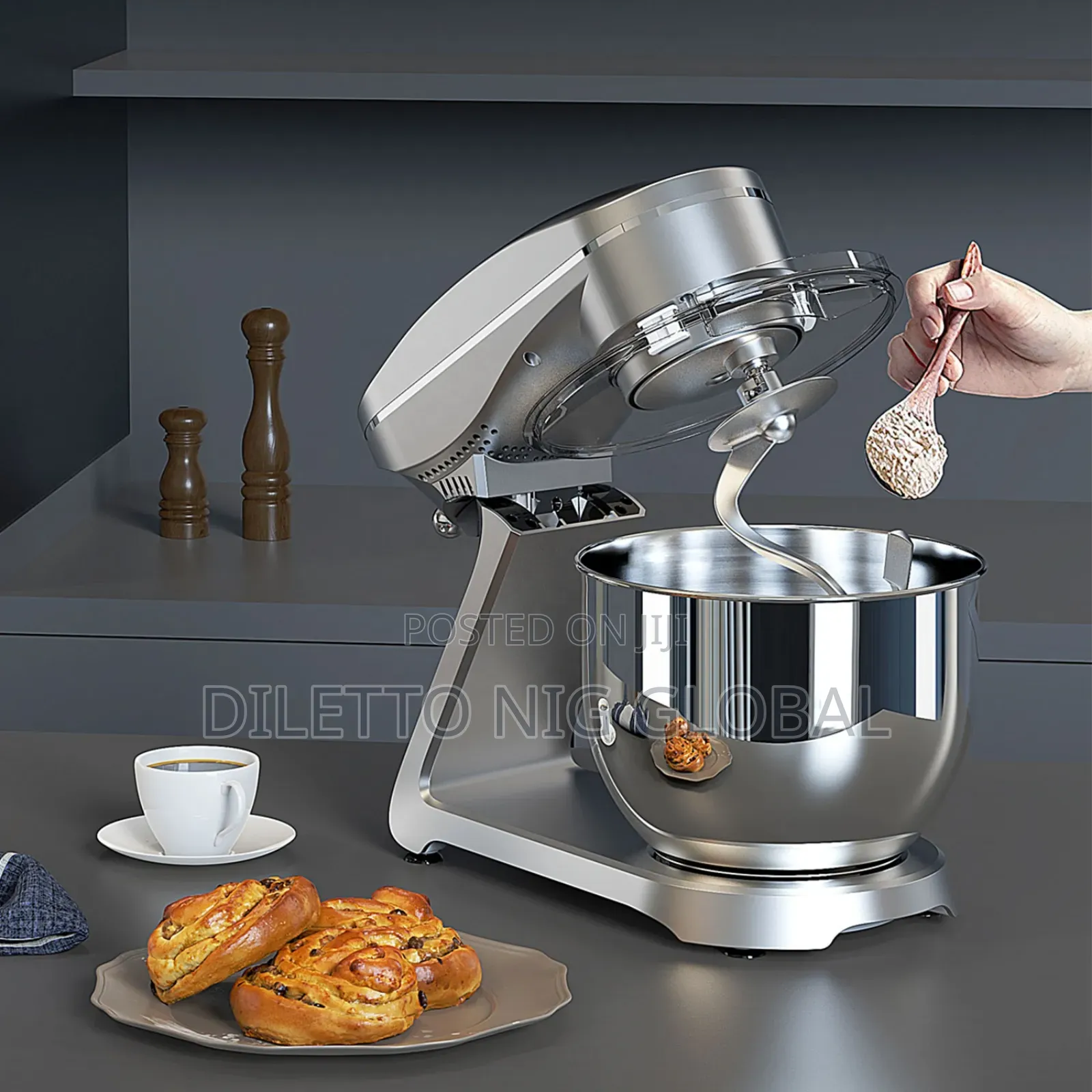 Jm Chefpro Die Cast 8l+5l Digital Stand Mixer 1800w
