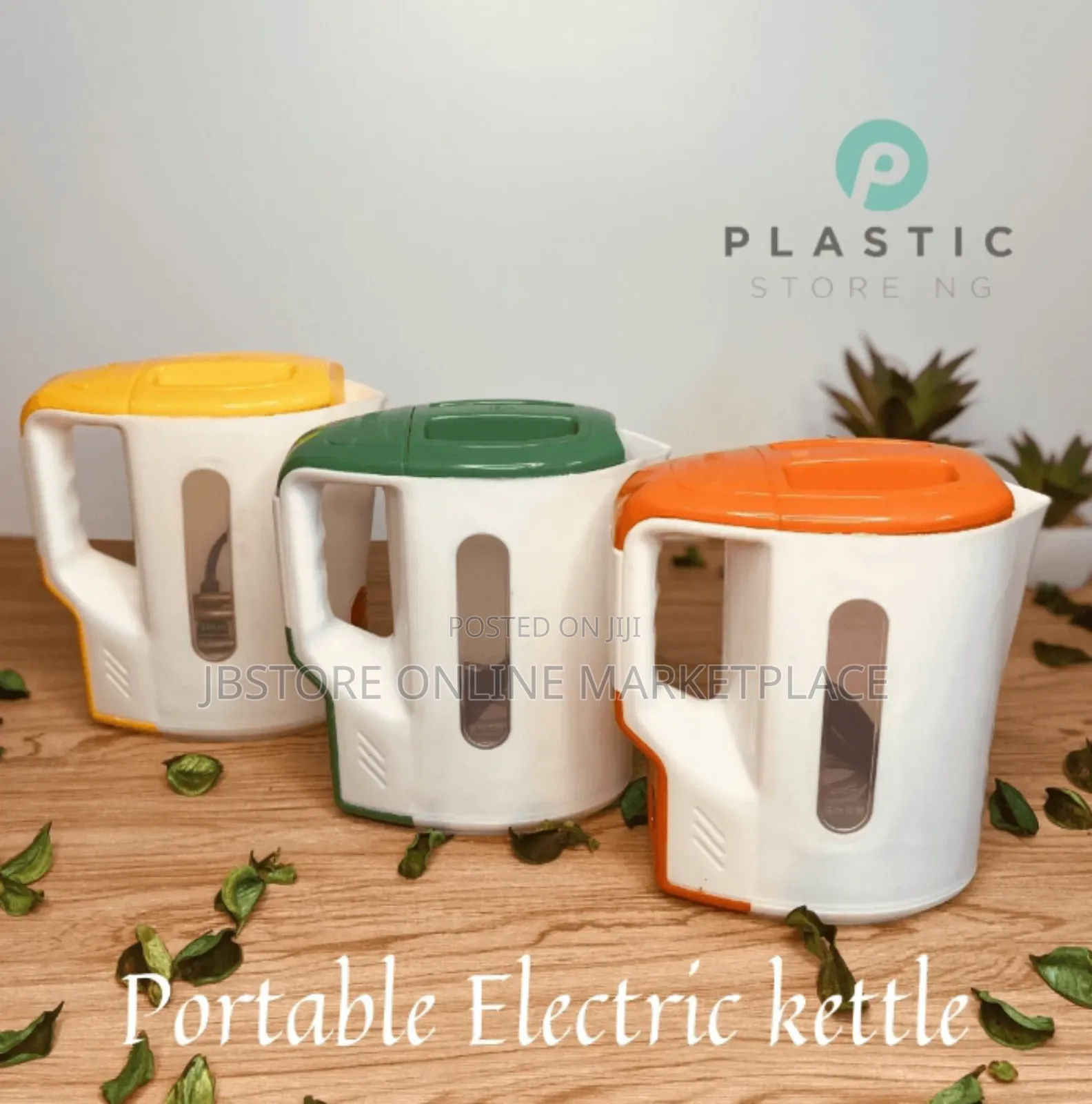 1-Litre Portable Plastic Electric Kettles