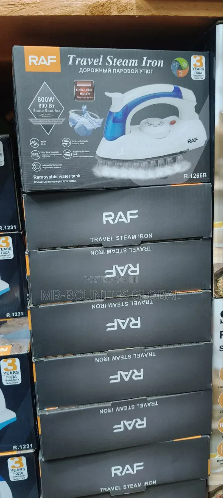 Raf Foldable Portable Travel Iron